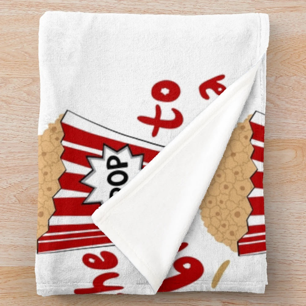 Plush blanket featuring a cinematic design for Harry Potter and One Direction fans