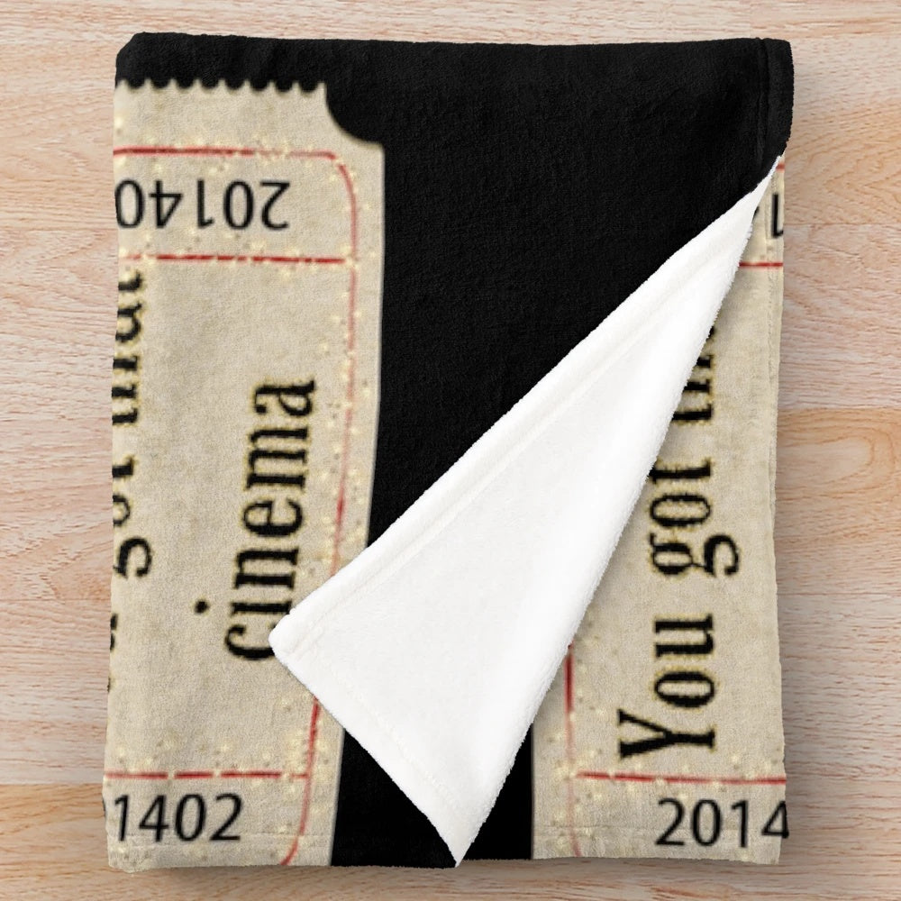 Plush blanket with cinematic design and harry styles harrys house theme