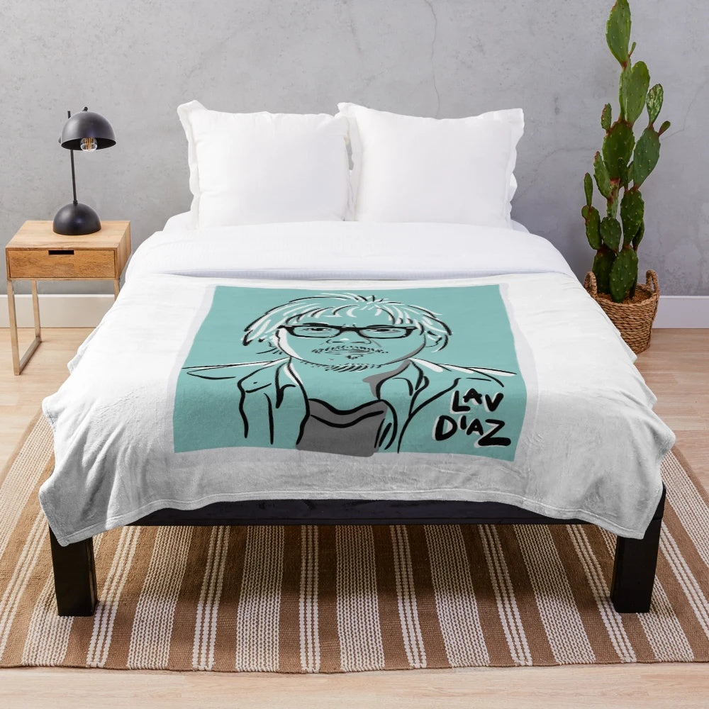 Lav Diaz Plush Blanket for Cinephiles and Film Buffs