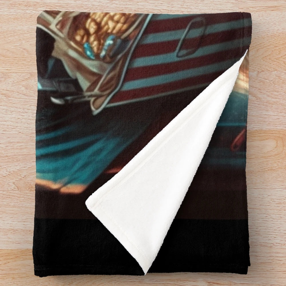 Cozy and soft cinema-inspired plush blanket