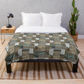 The French Dispatch inspired plush blanket featuring cinematic design