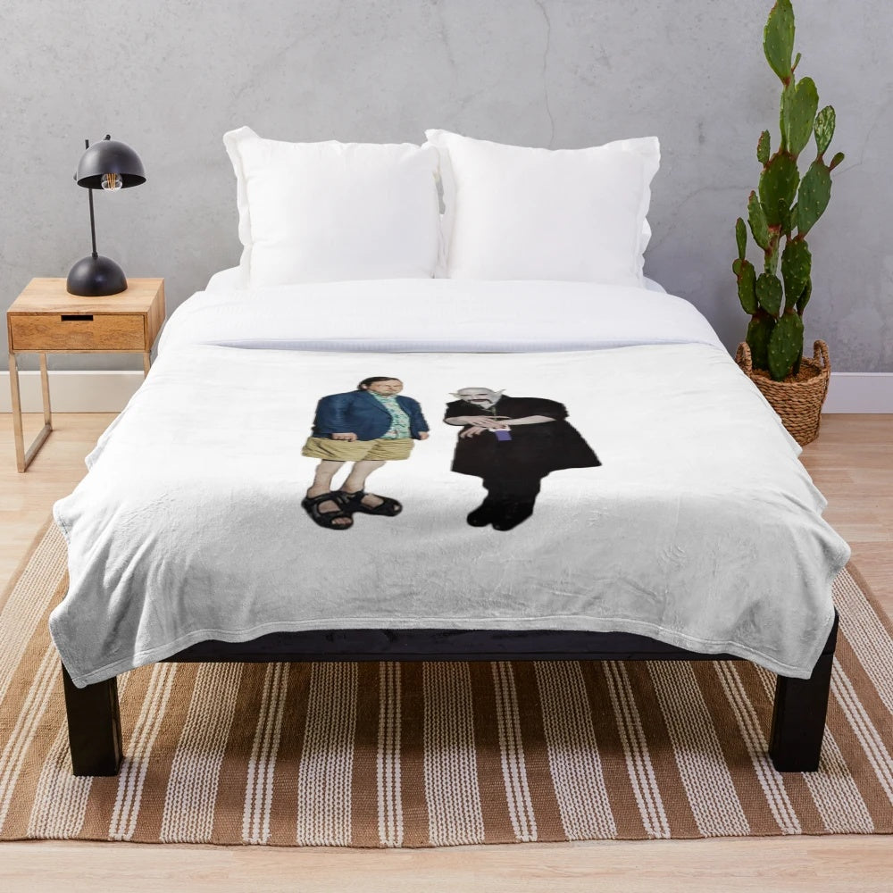 Cinephile plush blanket featuring a cinema parody design