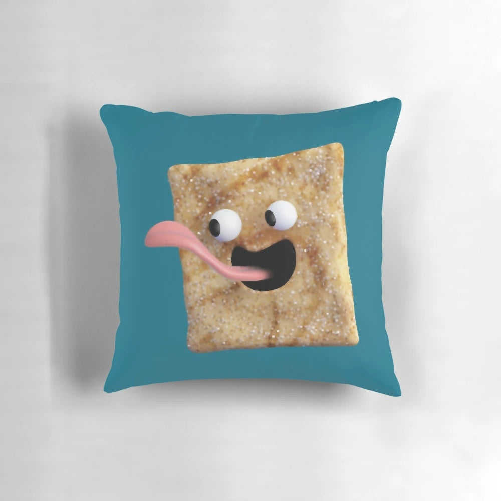 Cinnamon Toast Crunch Guy plush pillow featuring the iconic cereal mascot