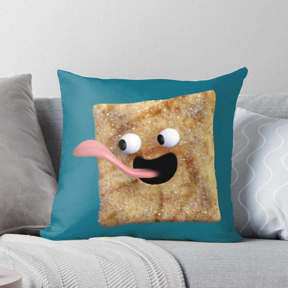 Cinnamon Toast Crunch Guy plush pillow featuring the iconic cereal mascot