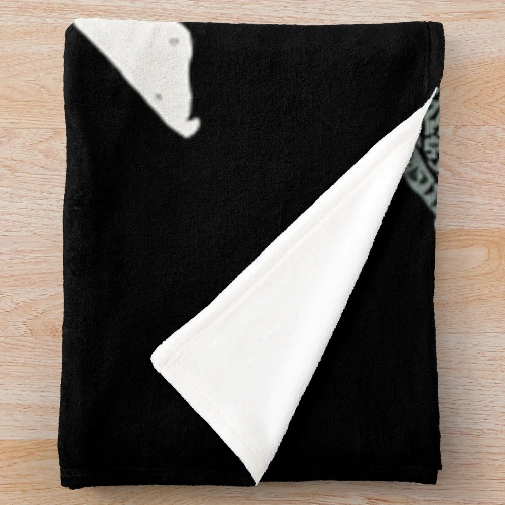 Circa Survive inspired plush blanket with snake head design