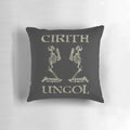 Pillow featuring the Cirith Ungol doom metal band logo and skeleton imagery from 1971