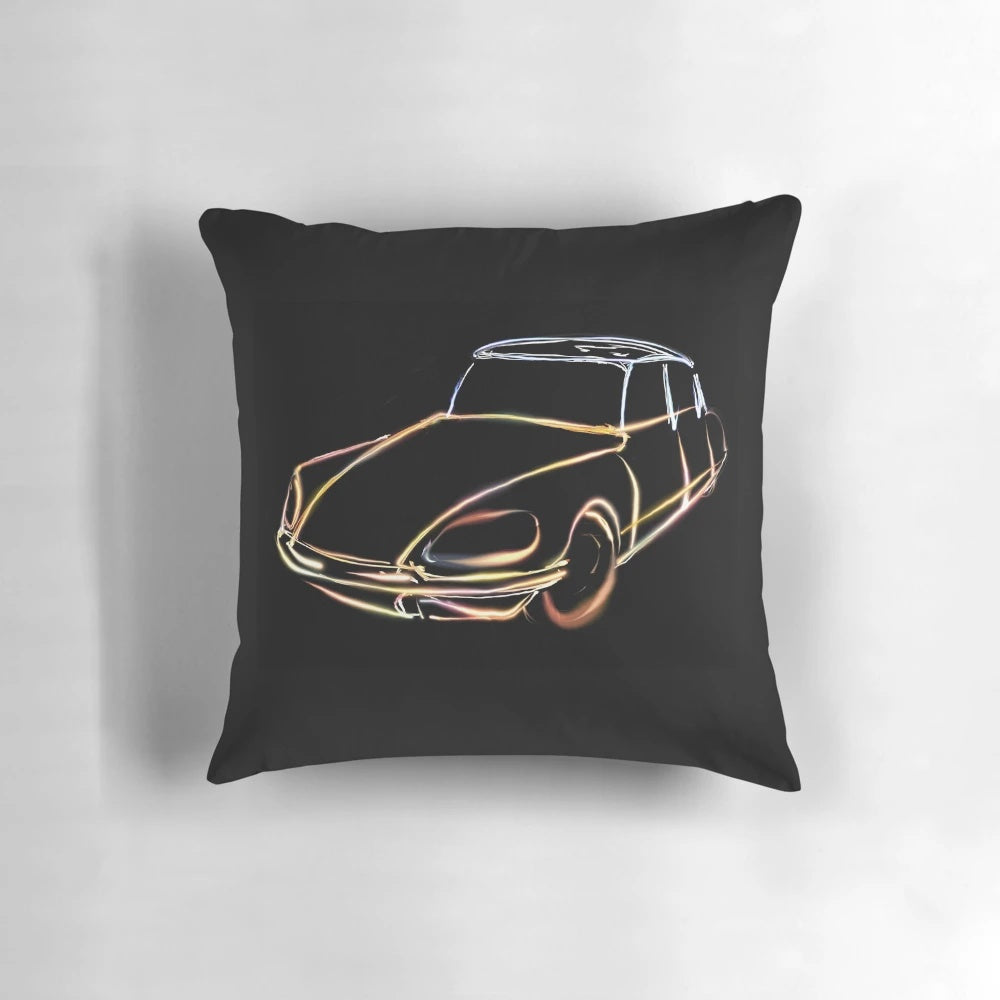 Citroën DS inspired throw pillow with the classic lines and style of the iconic French car