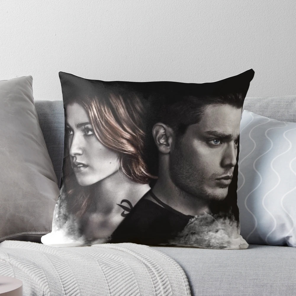 Clace Shadowhunters Season 2 Pillow featuring the iconic Clace couple from the Shadowhunters TV series