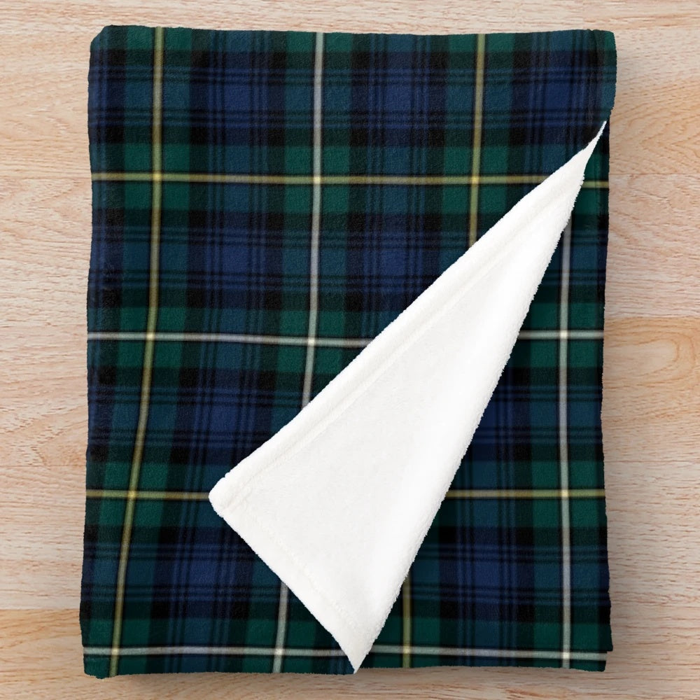 Clan Campbell tartan plush blanket