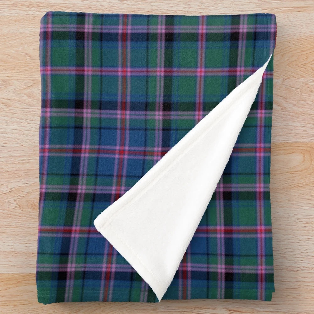 Clan Cooper tartan plush blanket