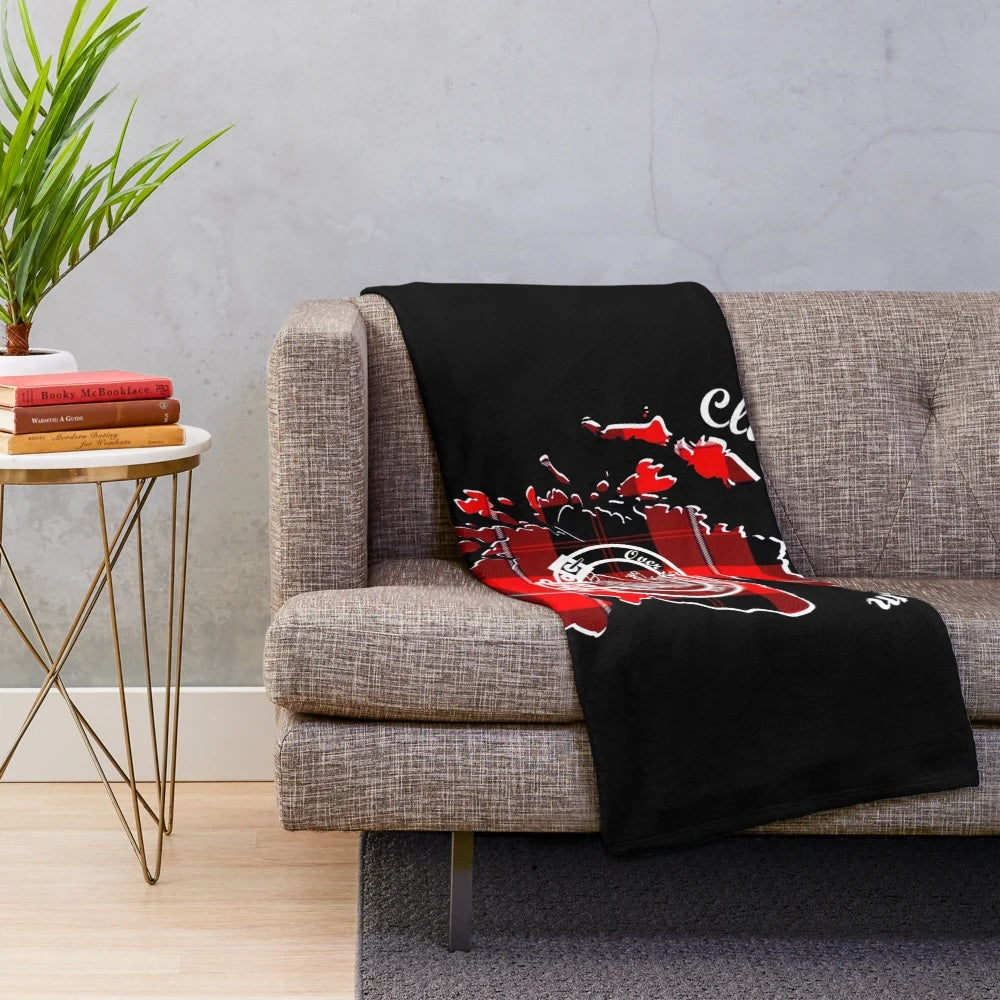Clan Cunningham Scotland Inspired Plush Blanket