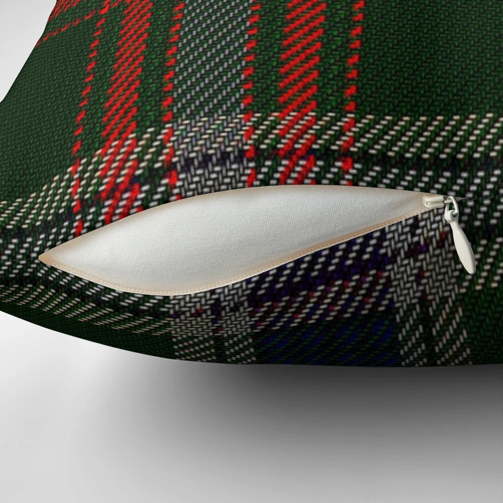 Clan Currie inspired Scottish tartan plaid throw pillow