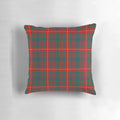 Clan Fulton tartan pattern printed on a soft, high-quality pillow for authentic Scottish home decor.