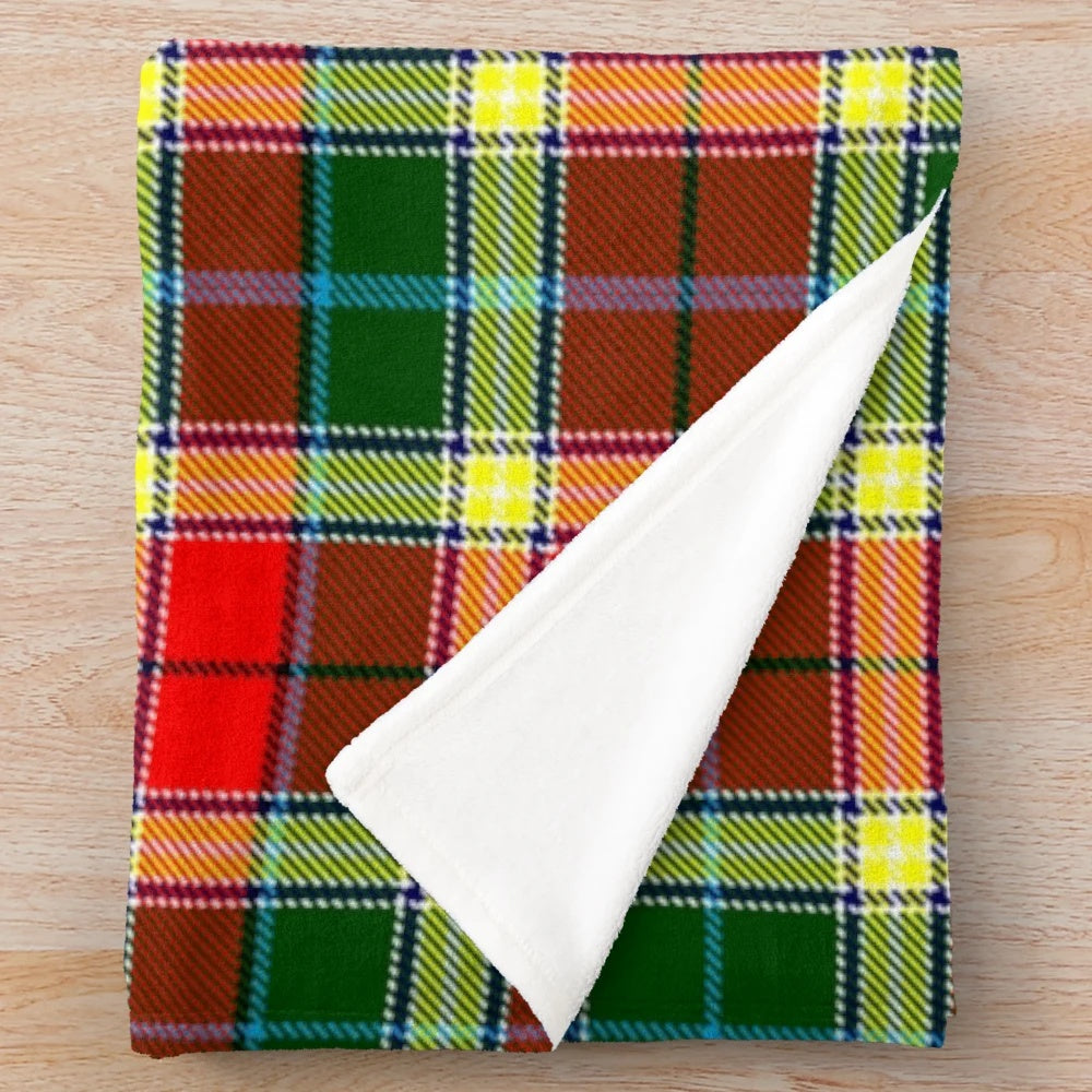 Clan Gibbs Scottish Tartan Plush Blanket