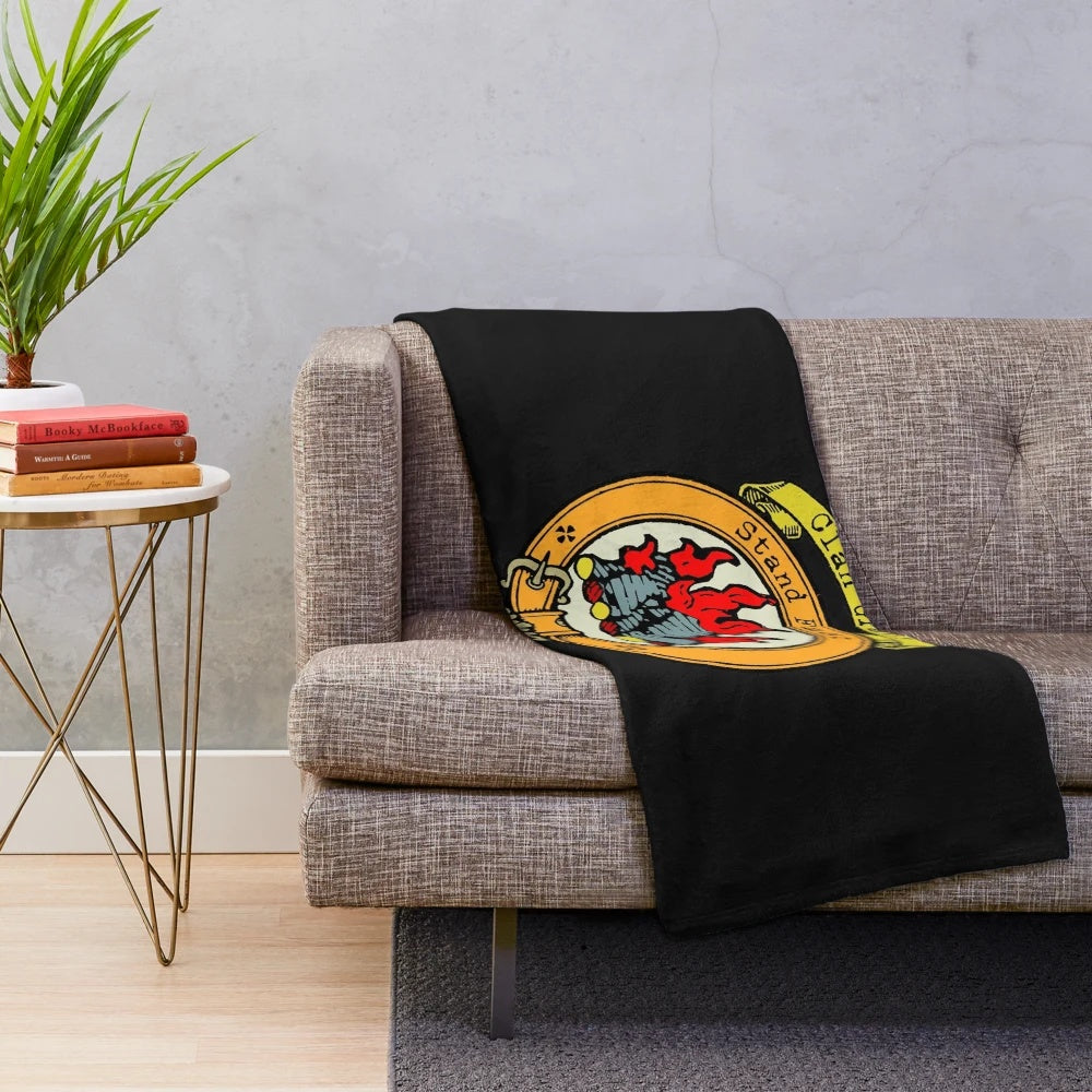 Clan Grant Scottish Clan Plush Blanket with Tartan Design