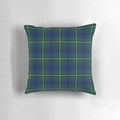 Clan Johnstone tartan pattern printed on a high-quality pillow, perfect for adding a touch of Scottish charm to your home.
