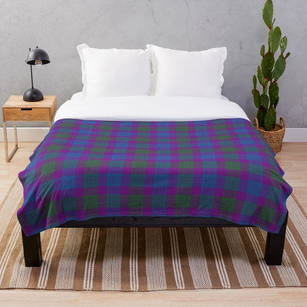 Clan Lang Tartan Plush Blanket