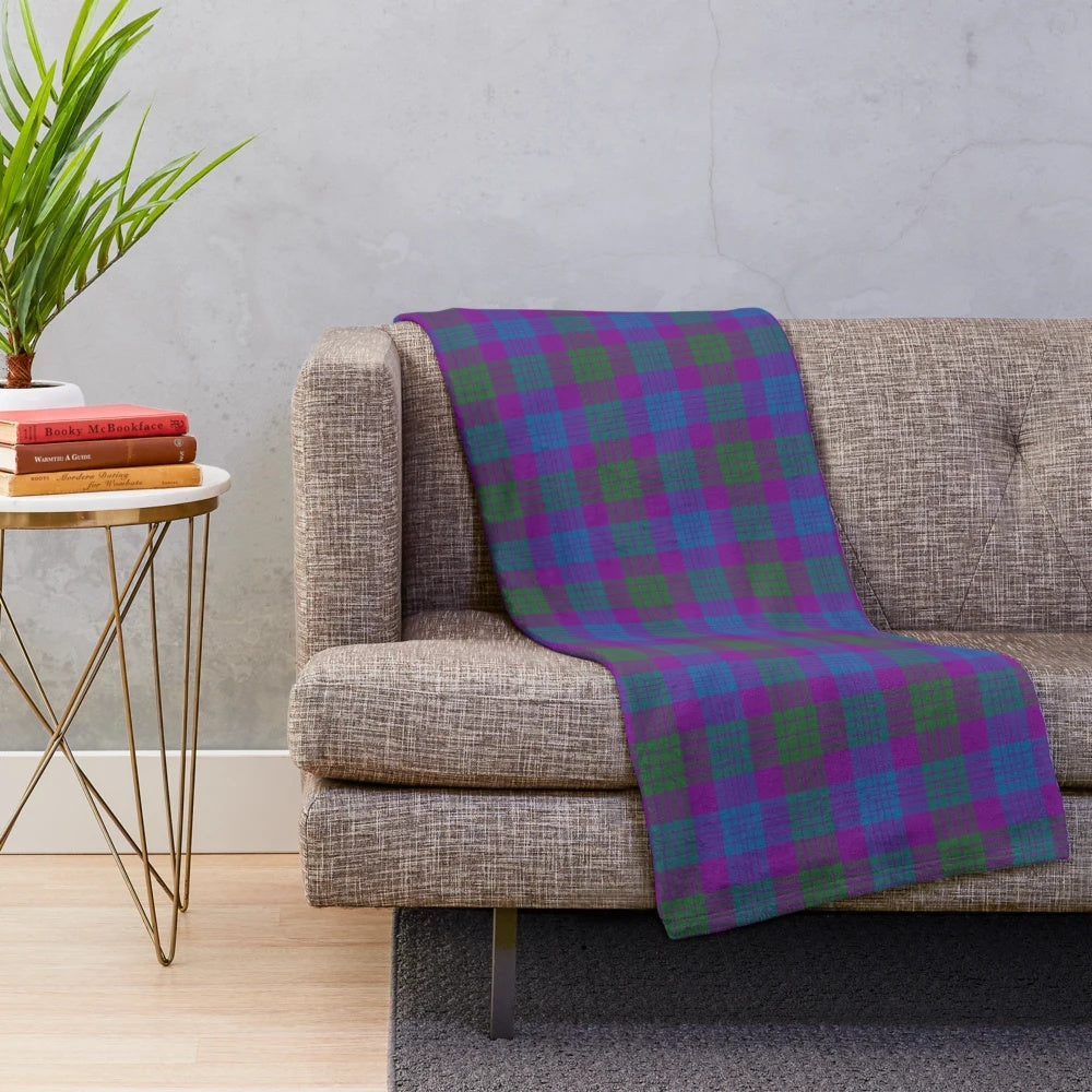 Clan Lang Tartan Plush Blanket