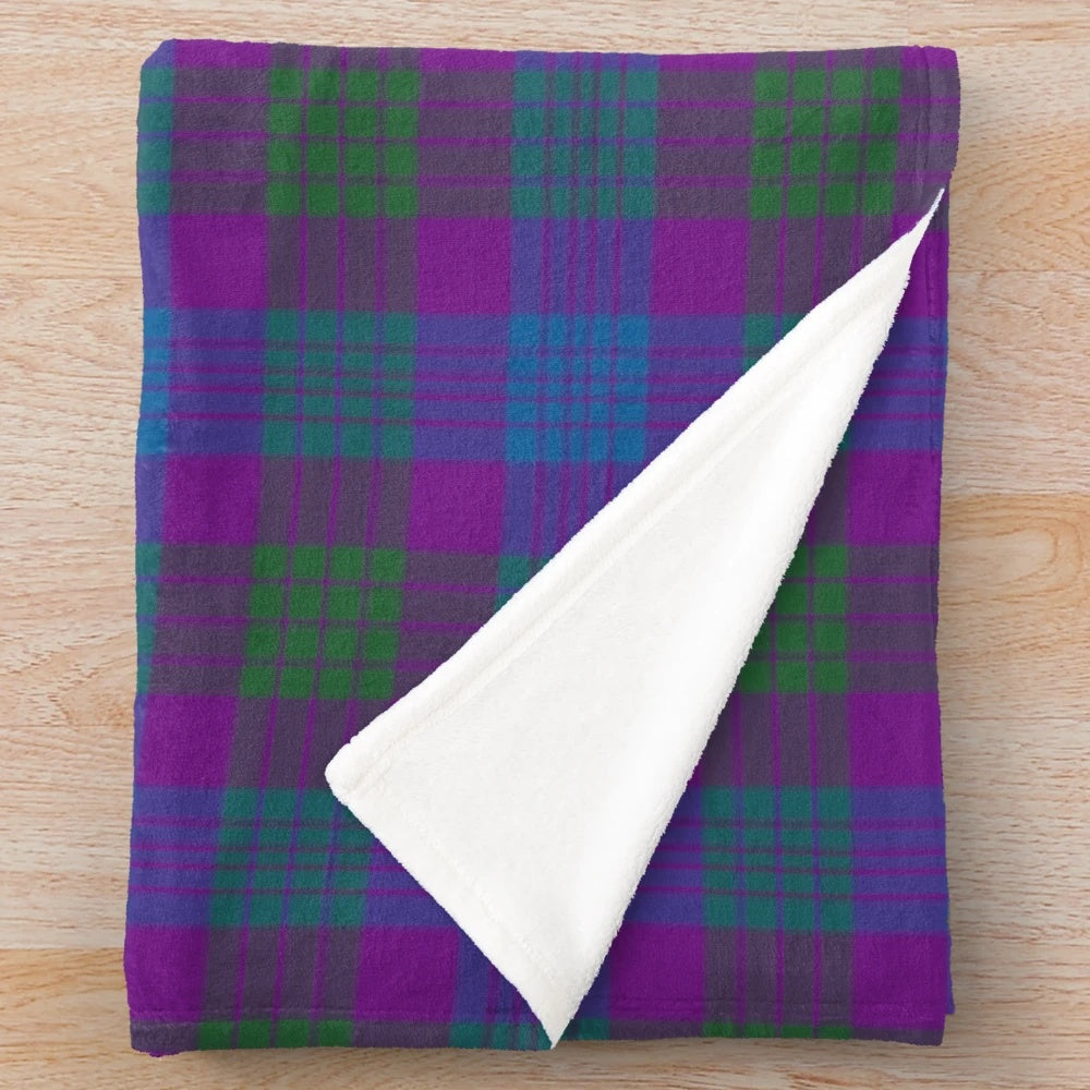 Clan Lang Tartan Plush Blanket