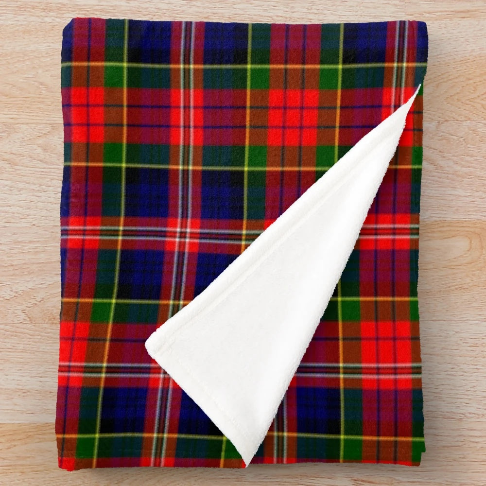 Clan MacPherson tartan plush blanket
