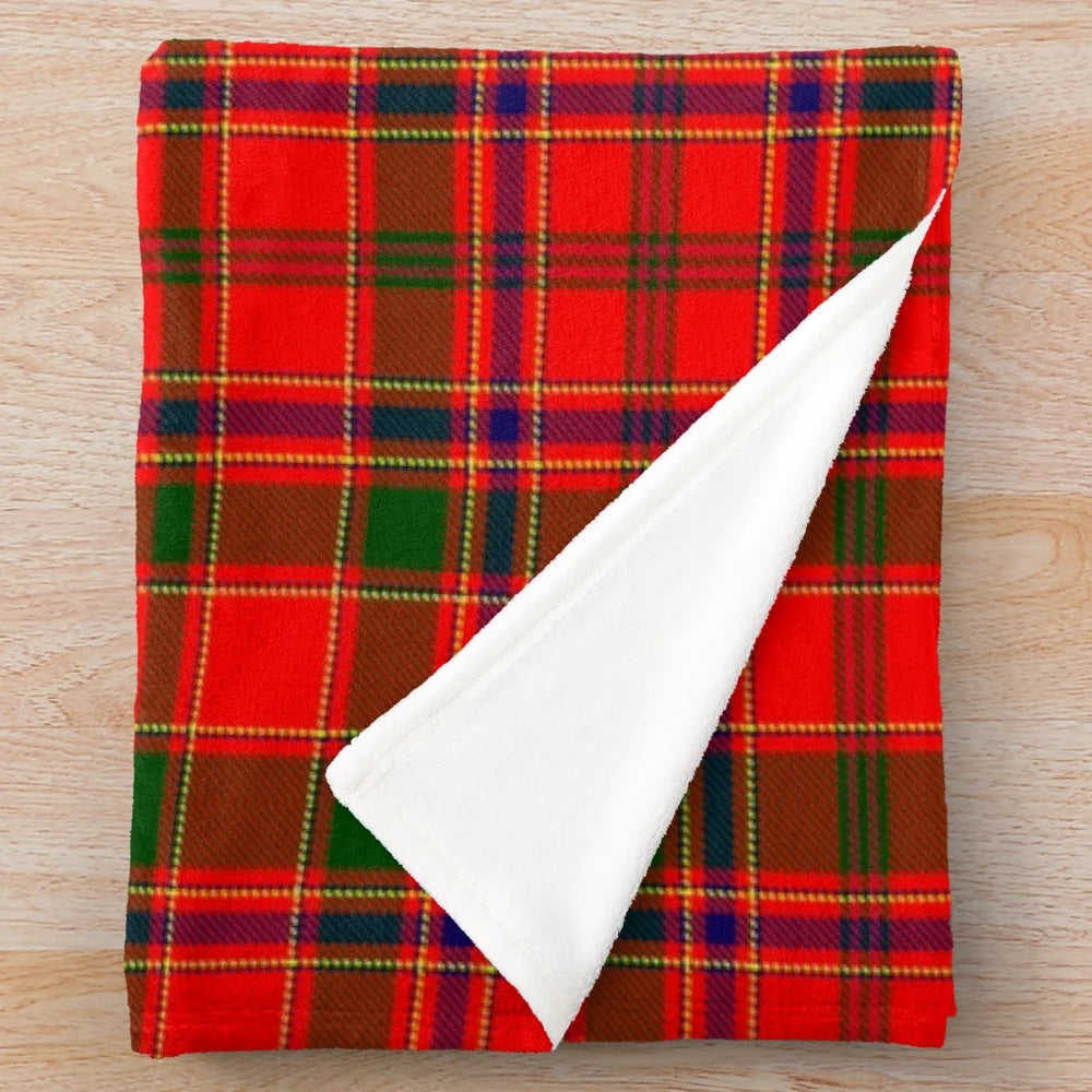 Clan Munro Tartan Plush Blanket