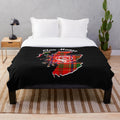 Plush blanket featuring the Clan Munro Scotland map crest