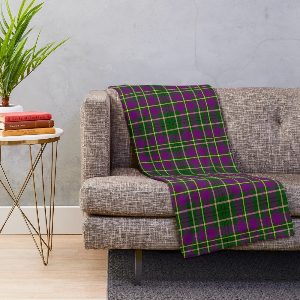 Clan Taylor Inspired Tartan Plush Blanket