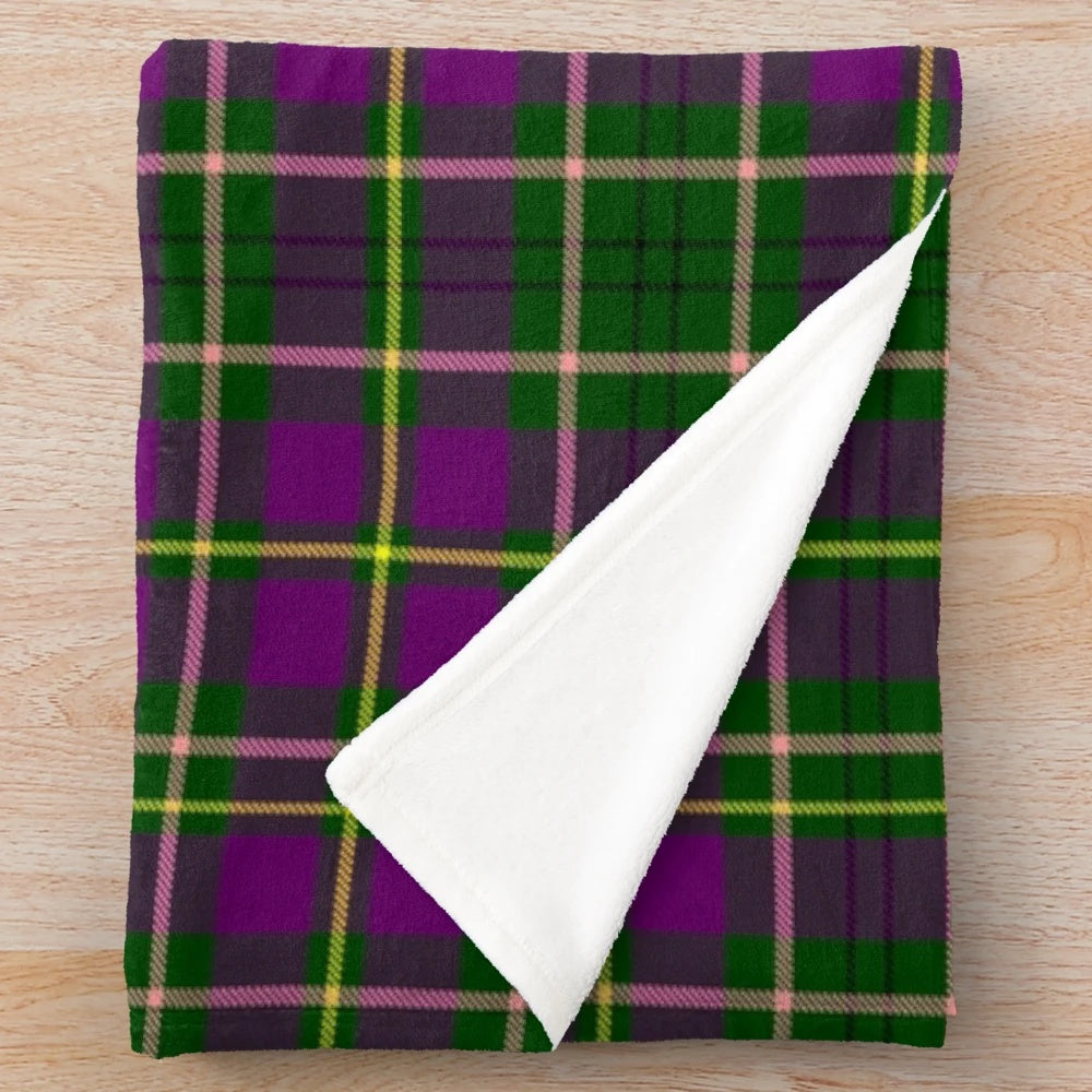 Clan Taylor Inspired Tartan Plush Blanket