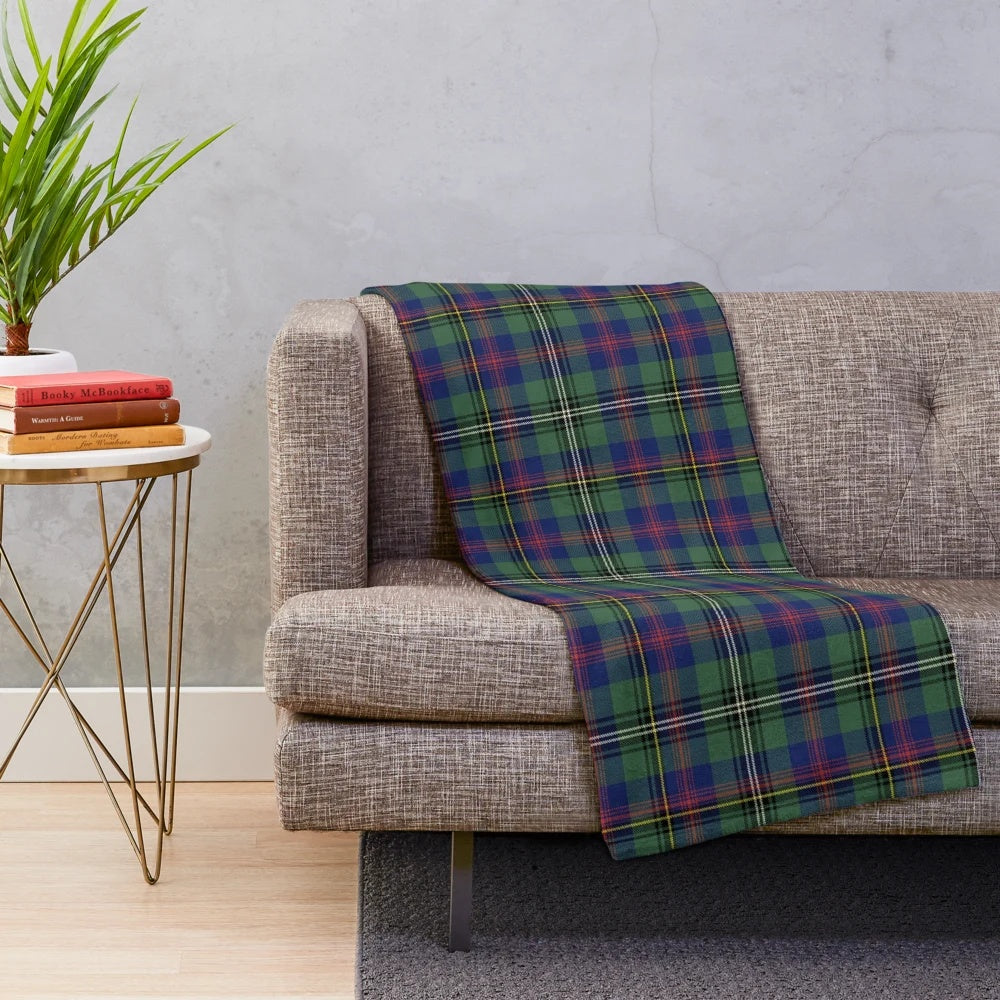 Clan Wood Tartan Plush Blanket