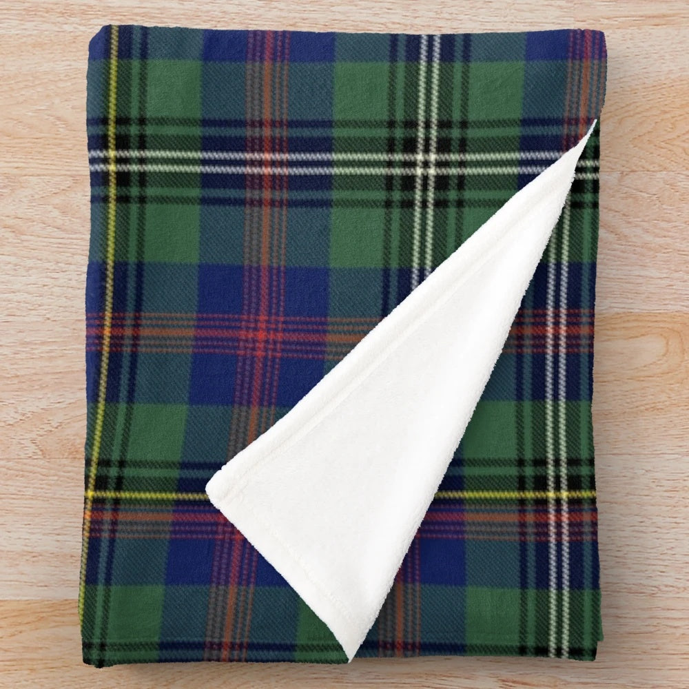 Clan Wood Tartan Plush Blanket
