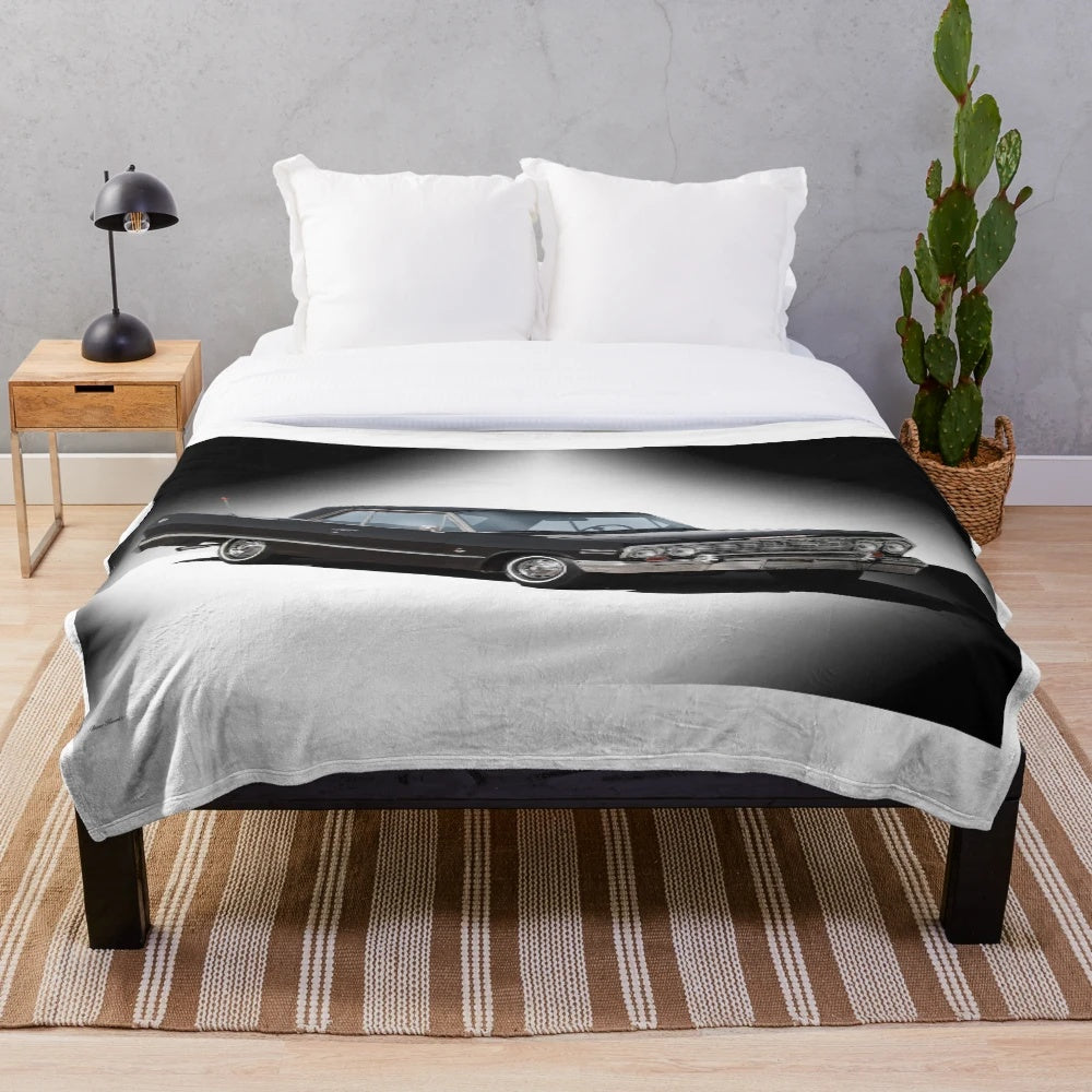 1963 Chevrolet Impala SS Inspired Plush Blanket