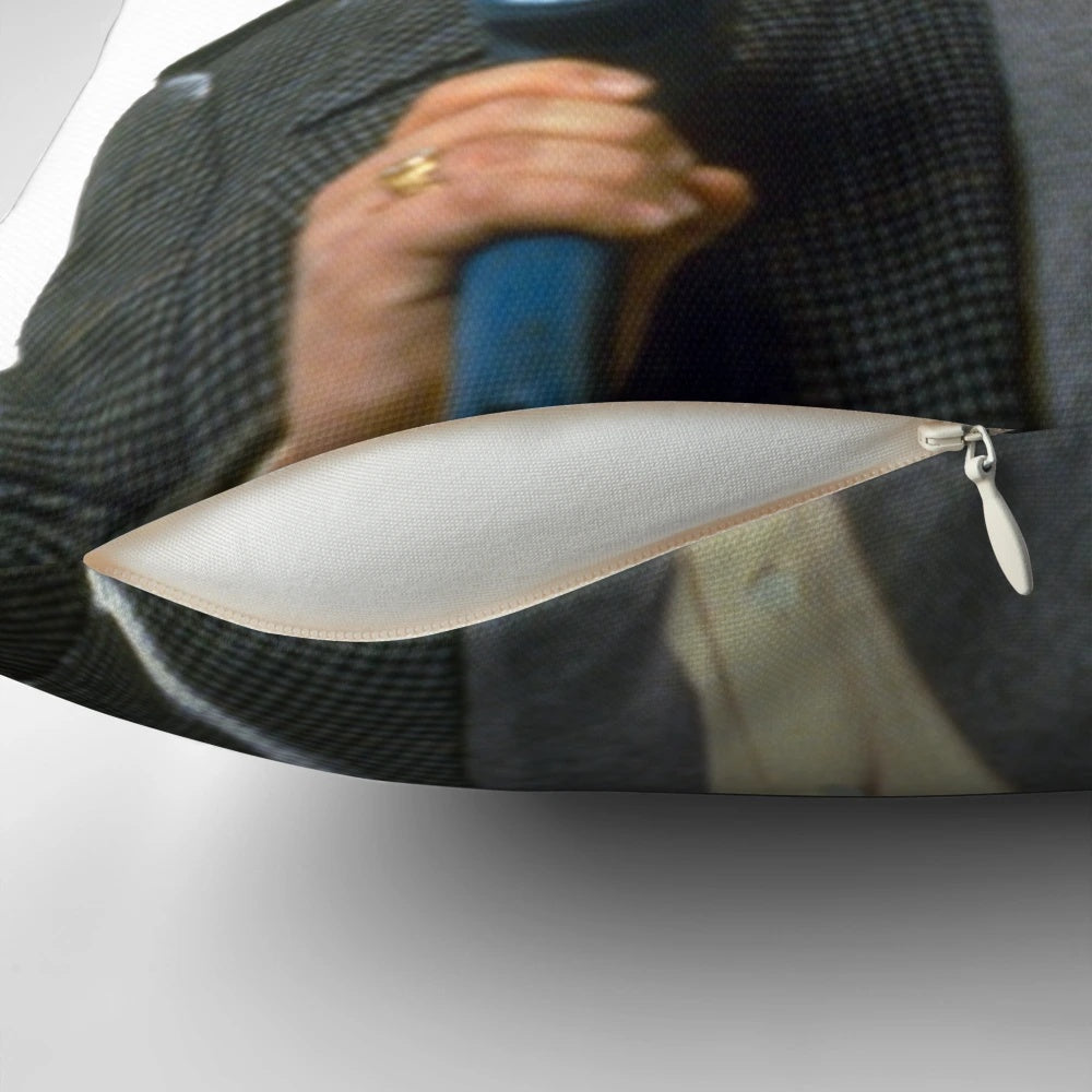 Soft, cozy pillow featuring the iconic character Uncle Buck from the classic 1980s comedy film.