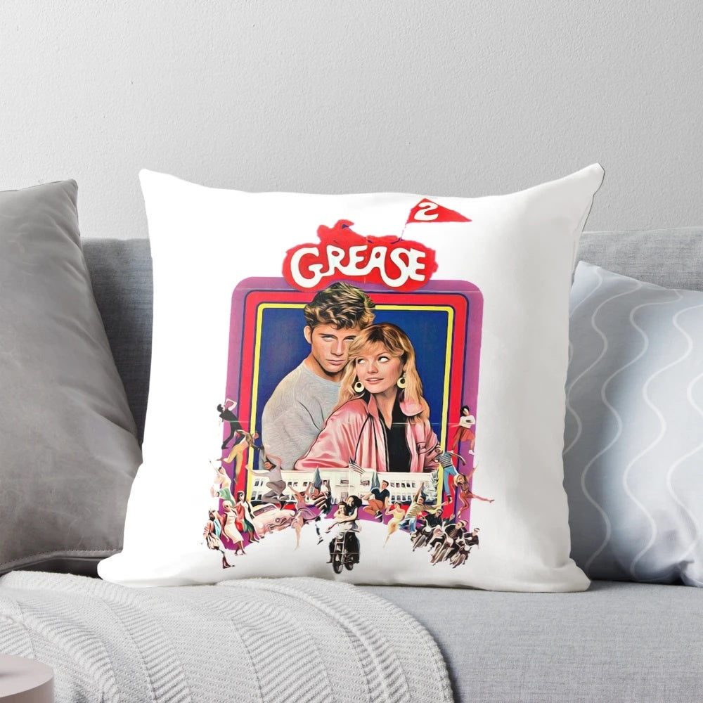 Grease 2 movie-themed pillow with retro 80s design