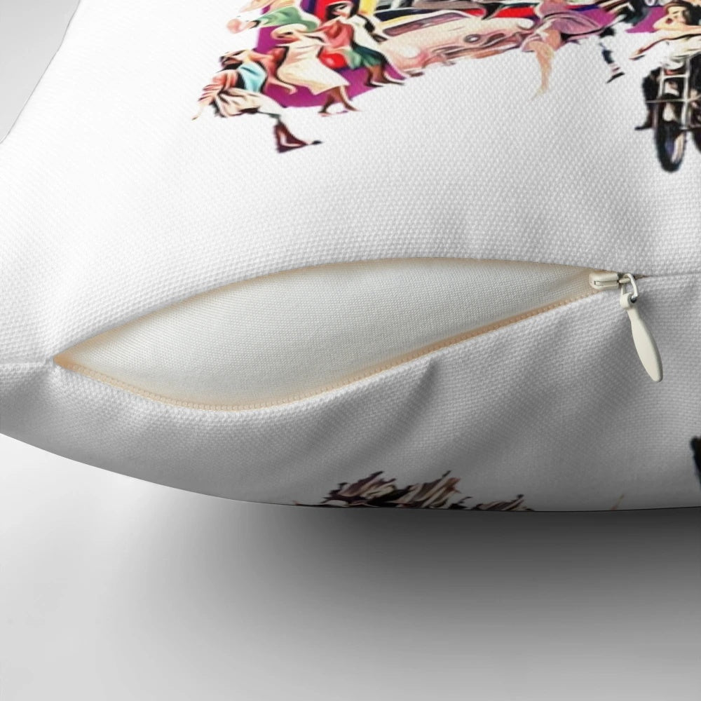 Grease 2 movie-themed pillow with retro 80s design