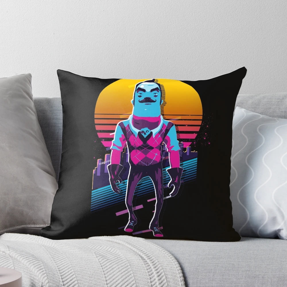 Vintage-inspired Hello Neighbor 2 Theodore Peterson plush pillow