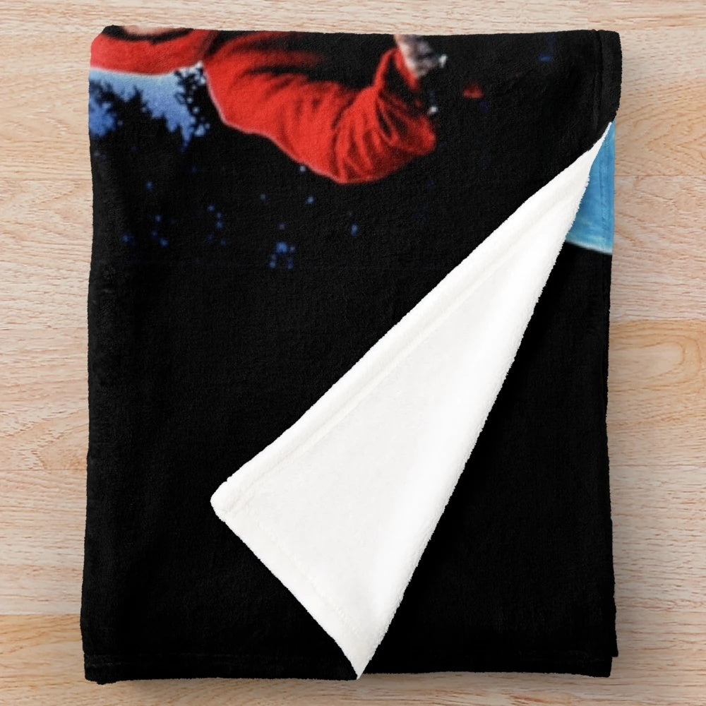 E.T. the Extra Terrestrial plush blanket featuring the iconic alien character