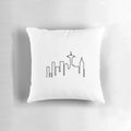 Frasier - Seattle Silhouette Pillow featuring the iconic 90s TV show characters and skyline