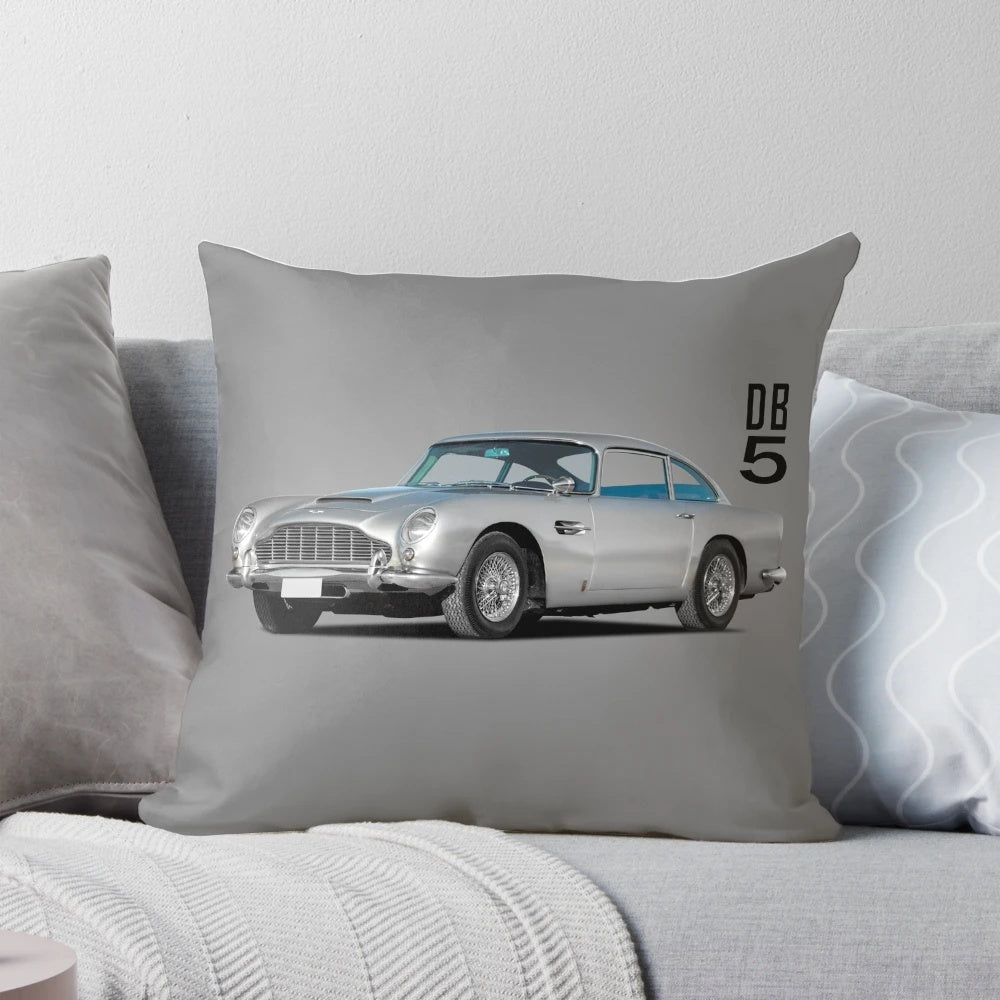 Classic Aston Martin DB5 Inspired Pillow