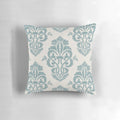 Classic blue damask pattern pillow for interior decor