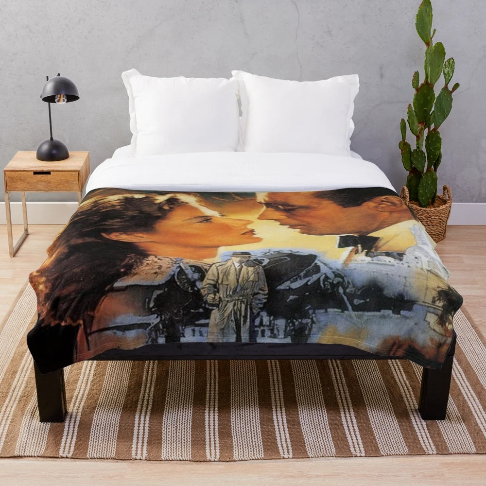 Casablanca (1942) movie inspired plush blanket