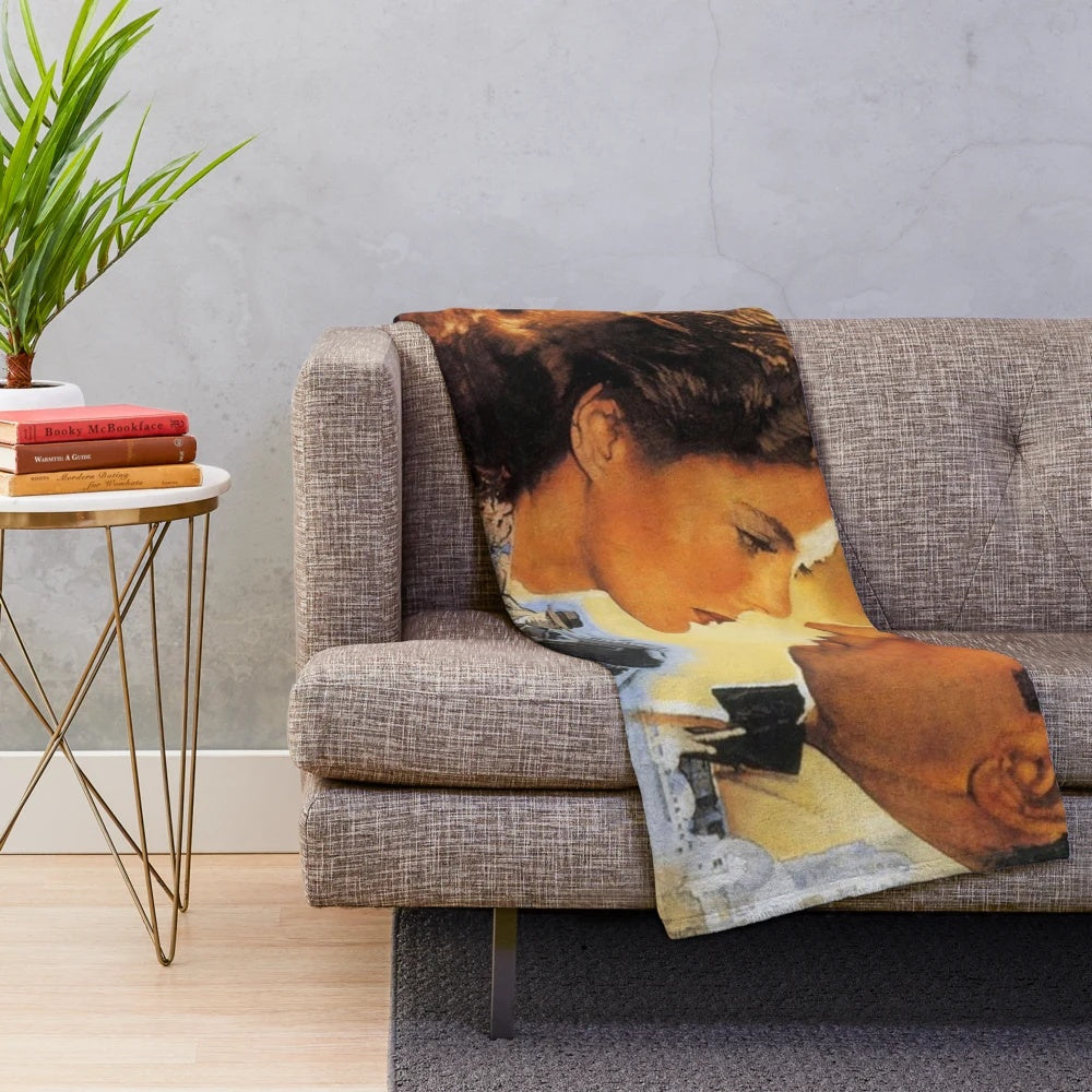 Casablanca (1942) movie inspired plush blanket