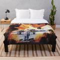 Casablanca movie inspired plush blanket