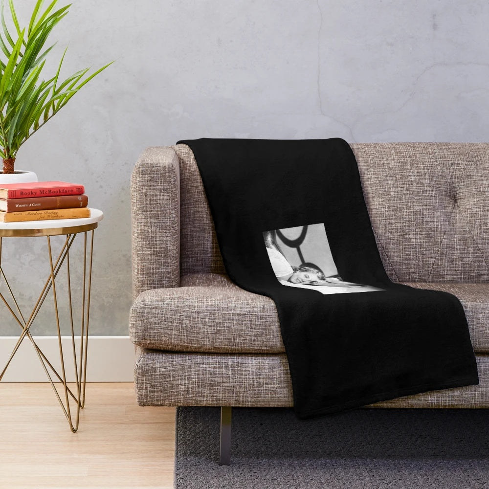 Casablanca movie-inspired plush blanket featuring a classic design