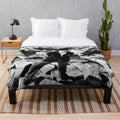 Cozy plush blanket featuring a retro movie theme