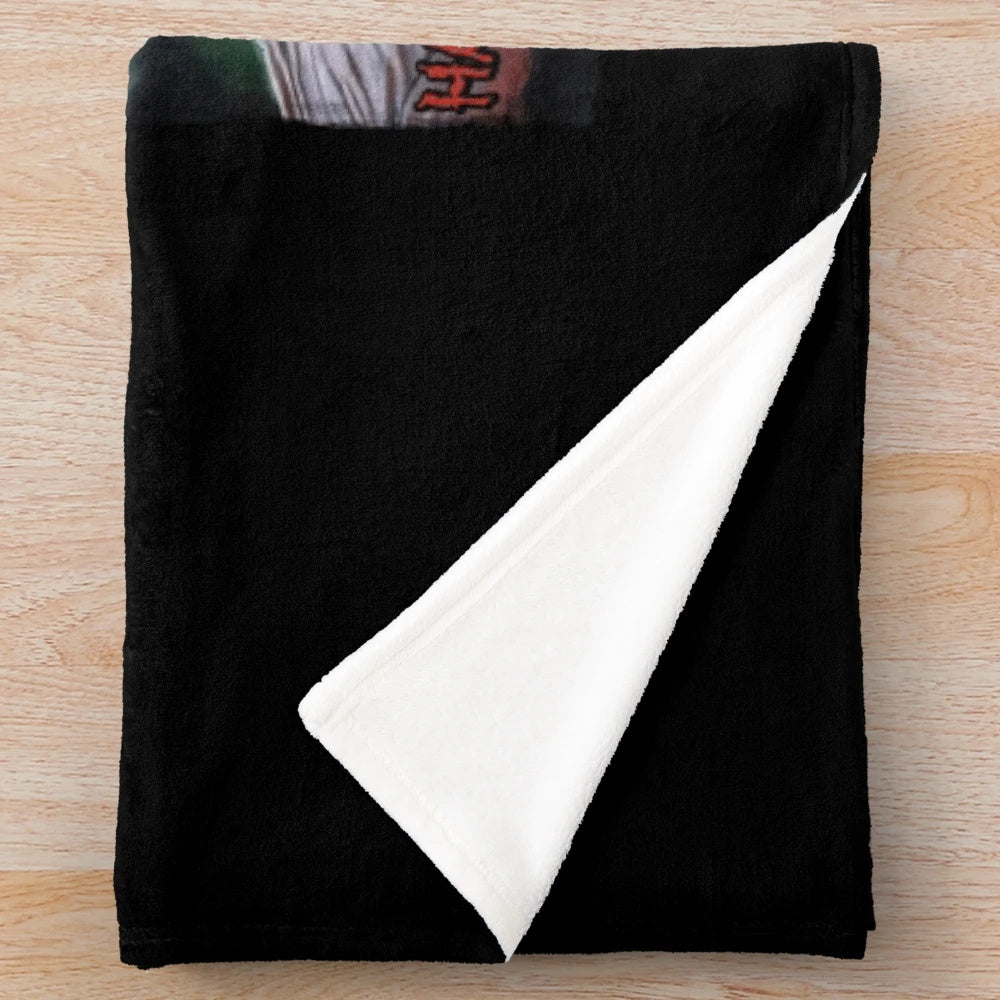 Hammer Films Plush Blanket with Dracula, Mummy, and Wolfman Designs