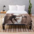 Classic Hollywood Plush Blanket with Silver Screen Inspired Design