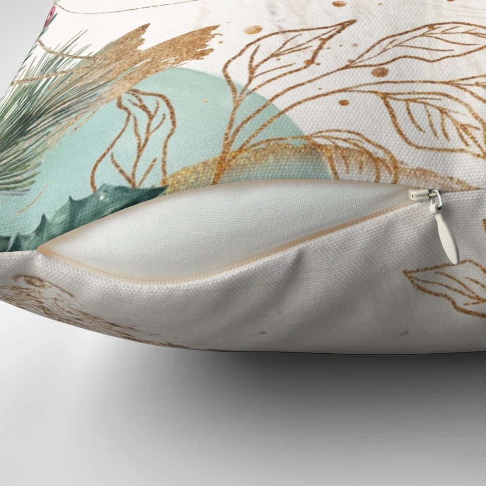 A beautiful literary pillow featuring the quote "I am not afraid of storms" from the classic novel Little Women.
