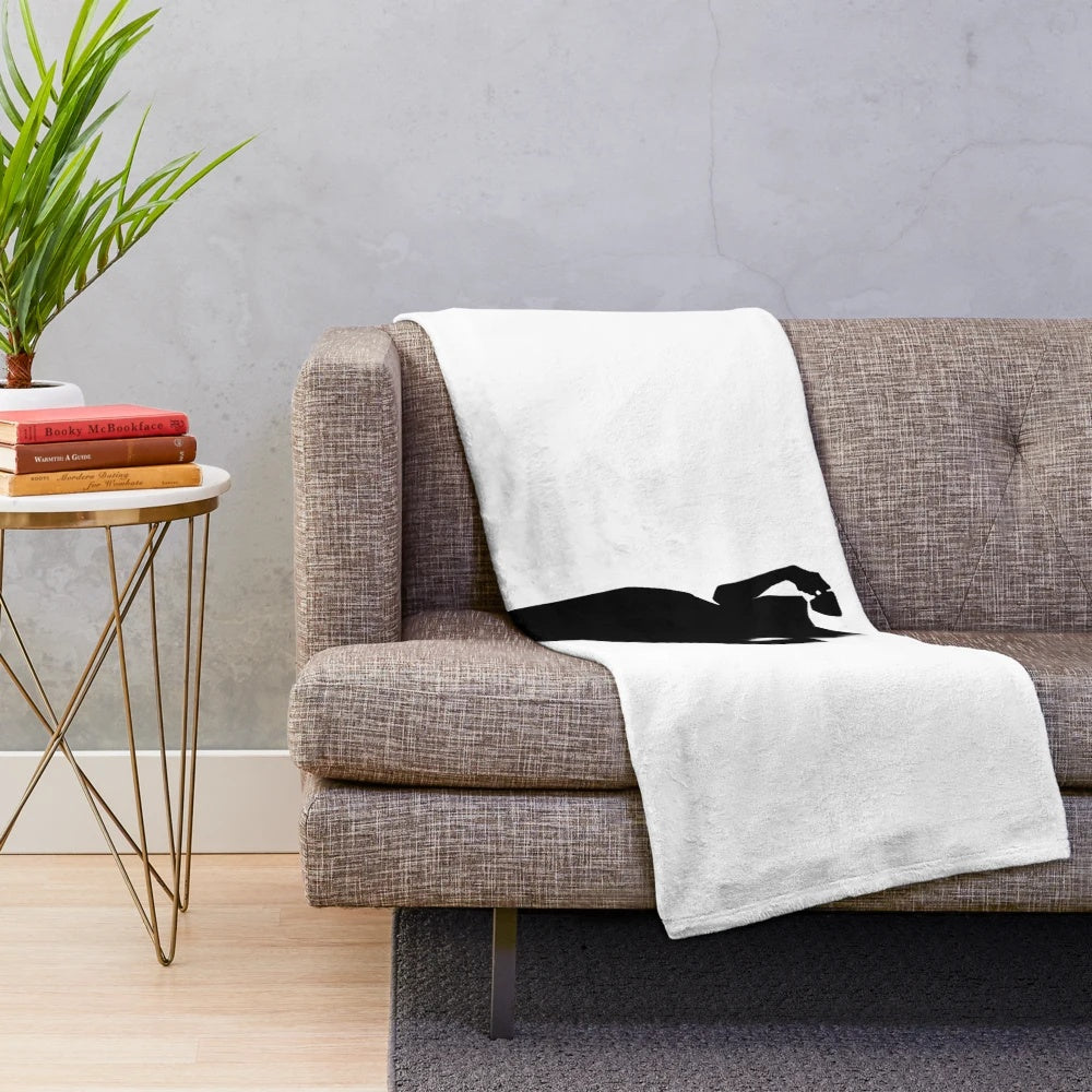 Cozy plush blanket featuring a classic movie theme from Breakfast at Tiffany's