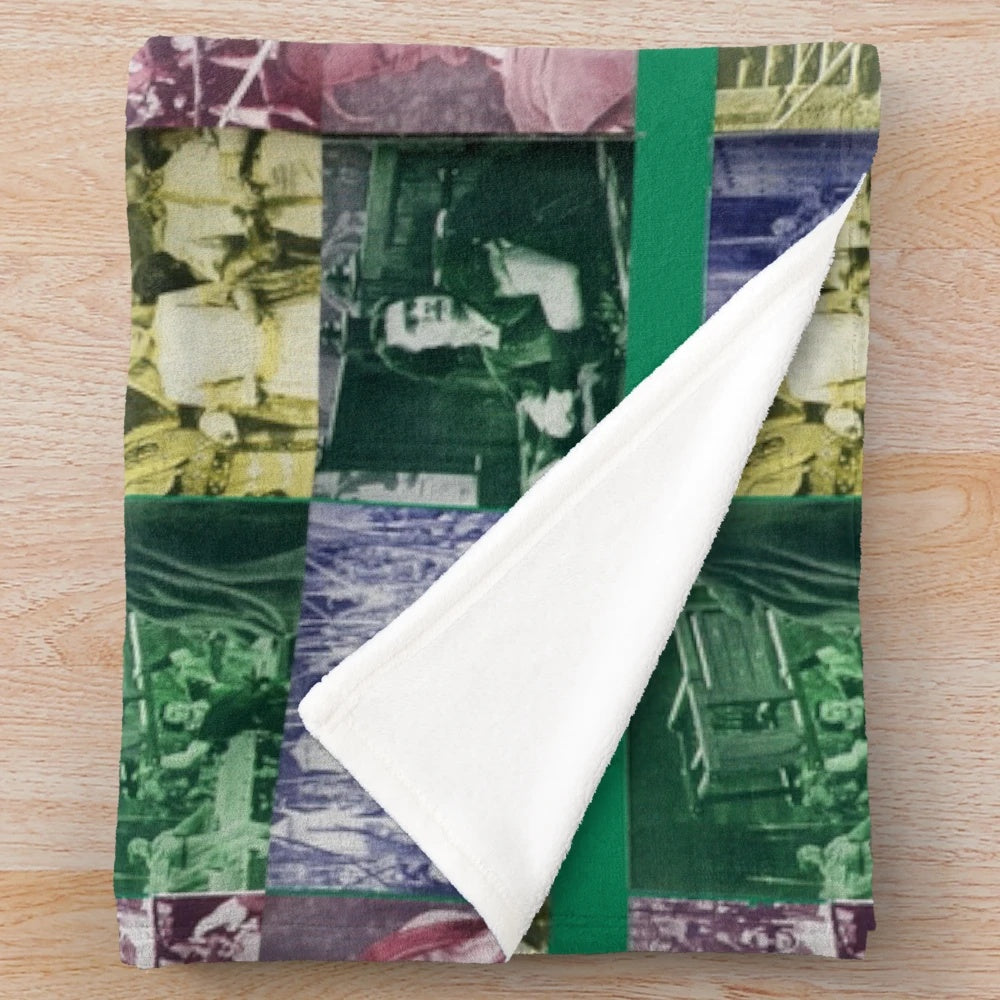 Robin Hood inspired plush blanket featuring Errol Flynn and Olivia de Havilland