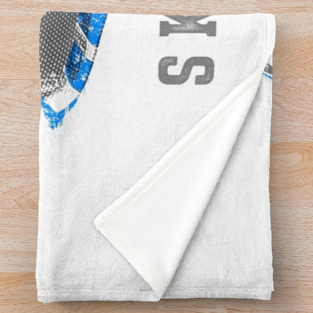 Plush blanket featuring the iconic Nissan Skyline GTR r34 sports car